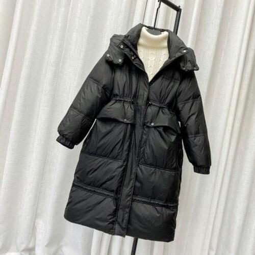 Long Puffer Jacket Winter Down Jacket Women Thick Coat Women Hooded Parka Warm Female Brand White Duck Down Coat