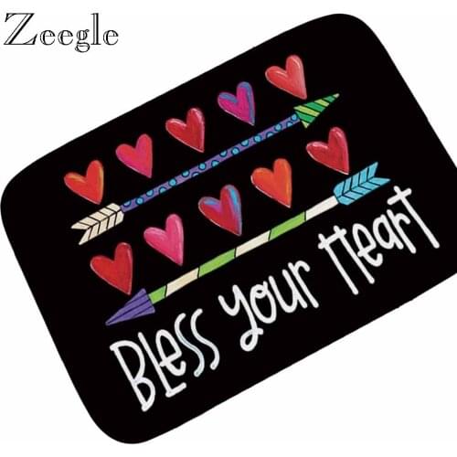 Zeegle 3D Printed Door Mat Home Decoration Floor Mat Non-slip Absorbent Bath Mat Soft and Comfortable Flannel Rug