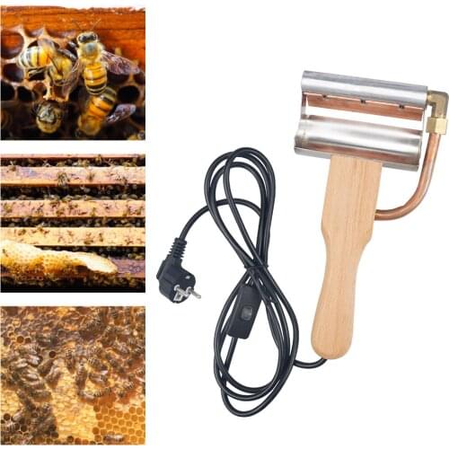 Electric Knife Uncapping Planer Honey Knife Wooden Handle Tool Uncapping Fork For Beekeeping Supplies