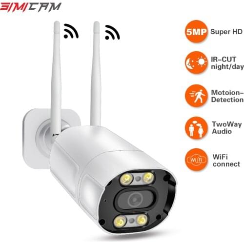 5MP/2MP IP Security Camera WiFi Wireless AI Human Detect Alarm Two Way Audio Onvif Double Light Night Visioin Video Surveillanc