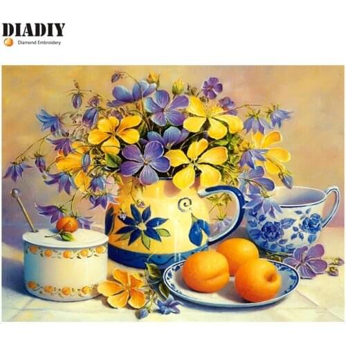 Full Square&round drill 5D DIY Diamond embroidery flower Diamond Painting Cross Stitch Rhinestone Mosaic decor gift