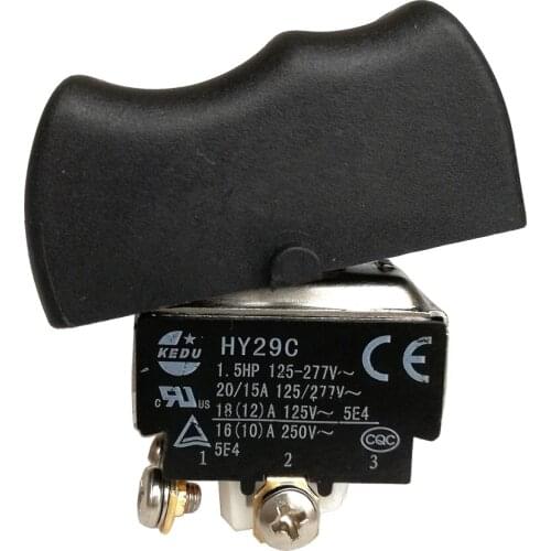KEDU HY29C Momentary Toggle Switches DPDT On-On 1.5HP 4 Pins Screw