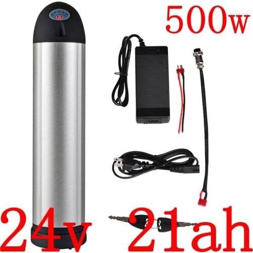 EU US No Tax 24V 20AH Lithium Battery 24V 20AH 500W Electric Bike Battery 500W 24V Ebike Battery with 20A BMS+29.4V 3A Charger