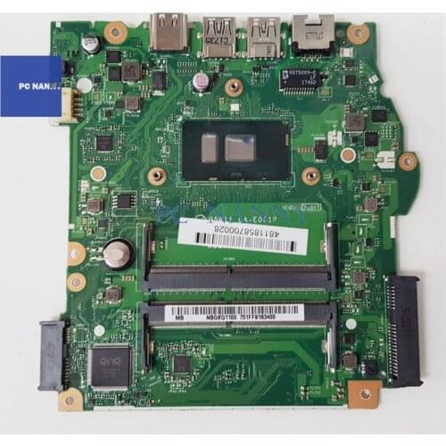 For Acer Aspire ES1-572 Laptop Motherboard i3-7100U 2.4ghz NBGKQ11001 B5W11 PC MAIN BOARD Notebook LA-E061P