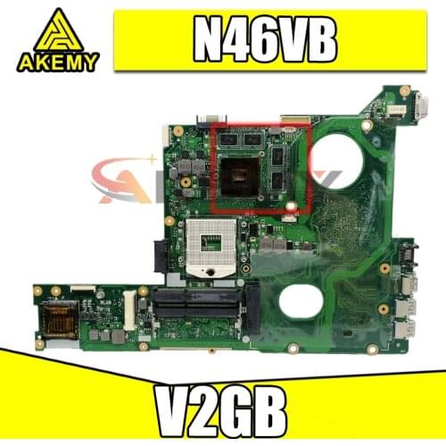 N46VZ Motherboard For ASUS N46VZ N46VJ N46VM Laptop Motherboard original Test motherboad notebook V2GB Motherboard