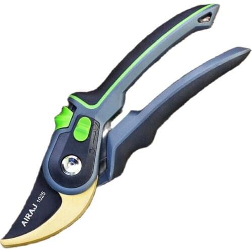 AIRAJ Multi-Function Pruning Shears with SK5 Stainless Blade and Safety Lock Anti-Slip Garden Shears Can Cut Smoothly