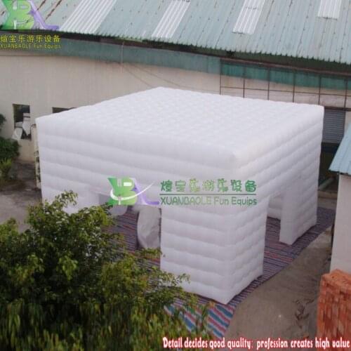 Outdoor White Large Inflatable Wedding Party Tent With LED Lights N Movable Doors From XBL Inflatables Factory