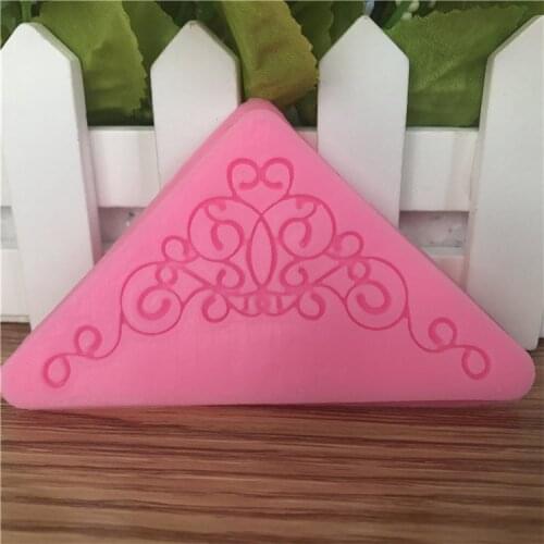 New Arrival Lace Shaped 3D Silicone Cake Fondant mold, Cake Decoration tools, soap, Candle Moulds D092