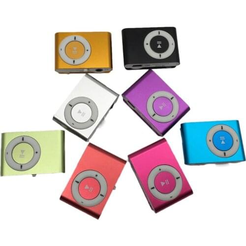 NEW Portable MP3 Player Mirror Metal Iron Mini Clip Card Student Sports Walkman High Quality Music Cute Style MP4