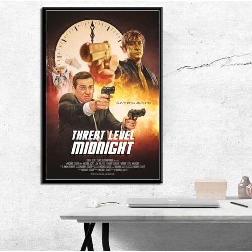 P500 Hot TV Shows Series Threat Level Midnight Art Painting Silk Canvas Poster Wall Home Decor