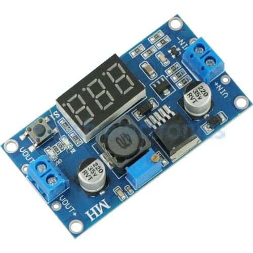 LM2596 Buck Step-down Power Converter Module DC 4.0~40 to 1.3-37V LED Voltmeter