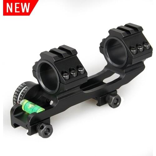 PPT Tactical Double Rings With 20mm Picatinny Weaver Rail Dual Ring Cantilever Scope Mount Ring HS24-0185