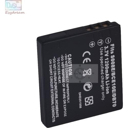 S008 CGA-S008 DMW-BCE10 1200mAh Battery for PANASONIC FX30 FX35 FX33 FX36 FX55 FX500 FS5 FS3 FX12