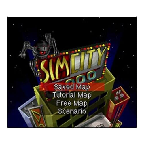 Sim City 2000 NTSC Version 16 Bit 46 Pin Big Gray Game Card For USA Game Players
