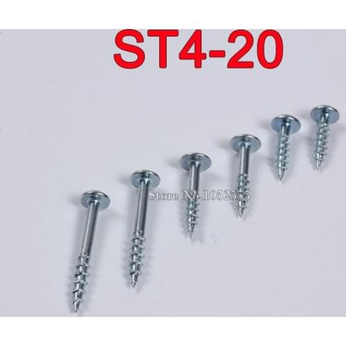 Stock & Cheap 300PCS/lot High Strength ST4-20 Self-tapping Screw Self Tapping Screws for Pocket Hole Jig