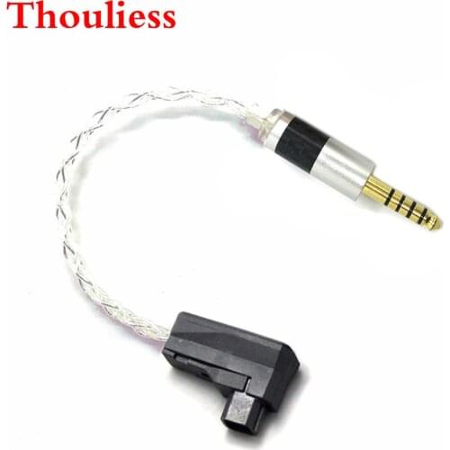 Thouliess 10cm 4 Cores Silver Plated 4.4mm Balanced Male to 4pin RSA/ALO Balanced Audio Adapter Cable For SR71 SR71B RXMK3 SOLO