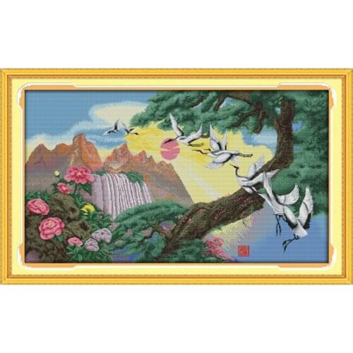 Everlasting Love The Soaring Aspiration Chinese Cross Stitch Kits Ecological Cotton Stamped DIY New Year Decorations For Home