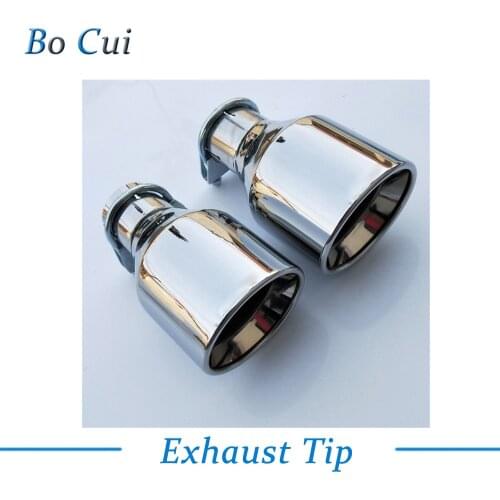 1Pcs Inlet 57mm Outlet 102mm Ak Stainless car Car Exhaust Tip tailpipe car-styling exhaust car muffler tip
