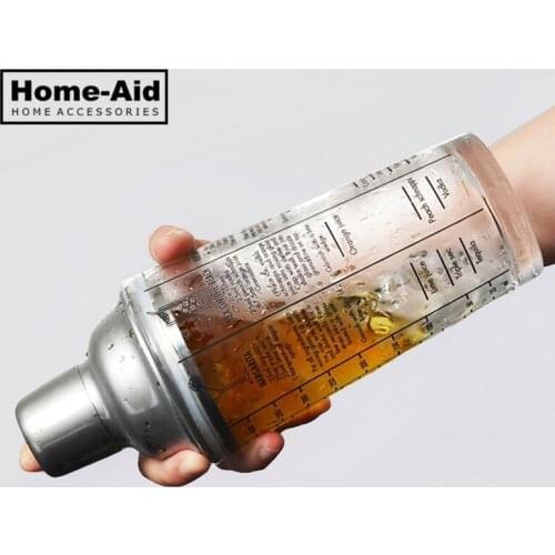 1 Piece 400ml Mix Master Glass Cocktail Shaker 304 Stainless Steel Bar And Glass Shaker Bar Tools