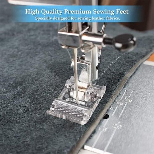 2PCS Low Shank Roller Presser Foot Household Sewing Machine Parts Hem Feet Accessories