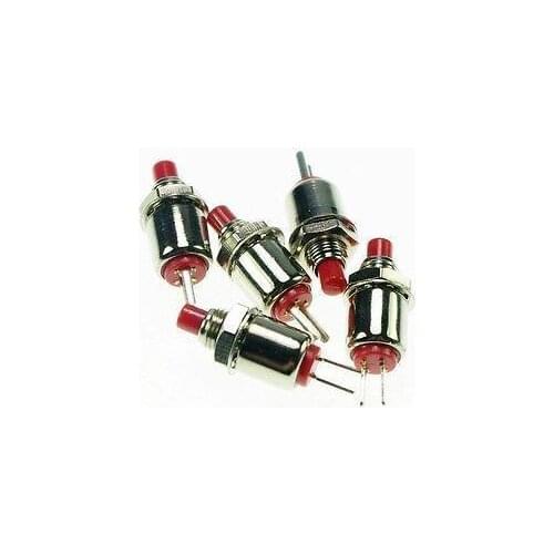 20 x Red 2Pin SPST OFF-(ON) NO 0.5A 125VAC 5mm Hole Push Button Switch Momentary