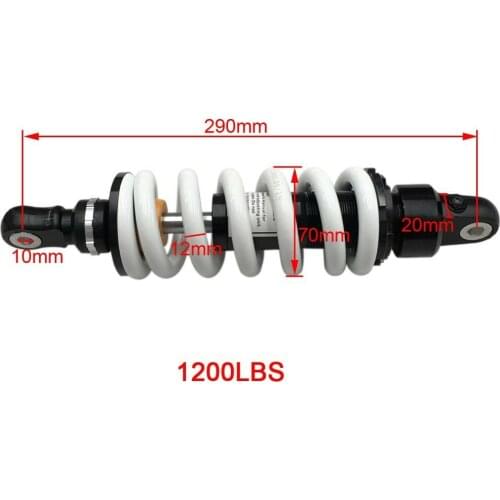 290mm Rear Shock Absorber Suspension 1200lbs Street Bike For Honda Yamaha Dirt Pit Bike
