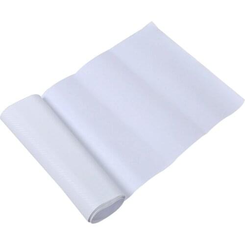 White Chrome 3D Carbon Fiber Car Wrap Vinyl Sheet Film GLOSS Car Wrap