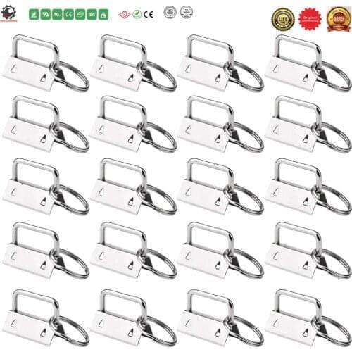 Key Fob Hardware Key Chain Fob Wristlet Hardware with Key Ring for Lanyard,Jewelry Findings Jewelry Clasps,Jump Ring Key Ring