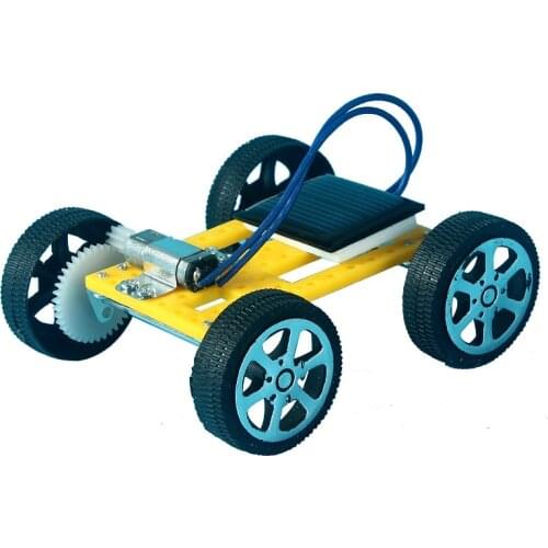 Div Solar System Car Toy Electric Kit Science Design Experiments Car For Kids Child ChildrenS Physical Educational Accessories