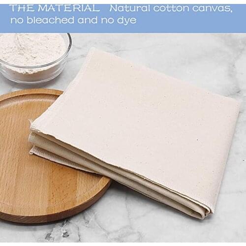 DIY Baking French Bread Fermented cloth Handmade Dough Couche Proofing Cloth Bread Yeast Cloth Natural Super Thick Cotton Canvas