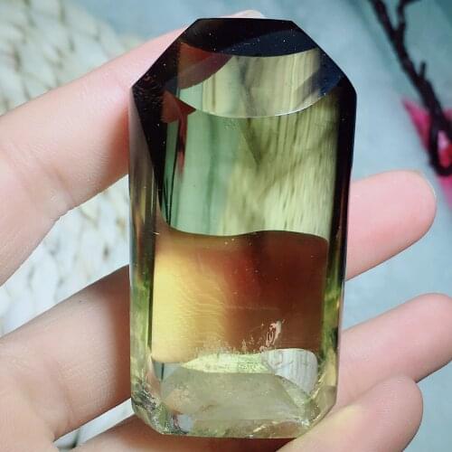 Smoky quartz palm