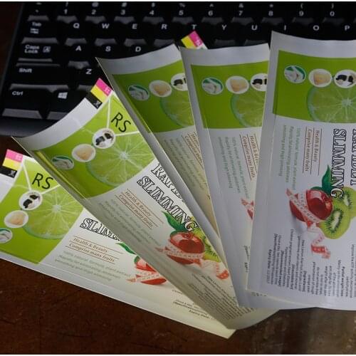 Self removable adhesive cheap custom food labels printing,roll waterproof design print label
