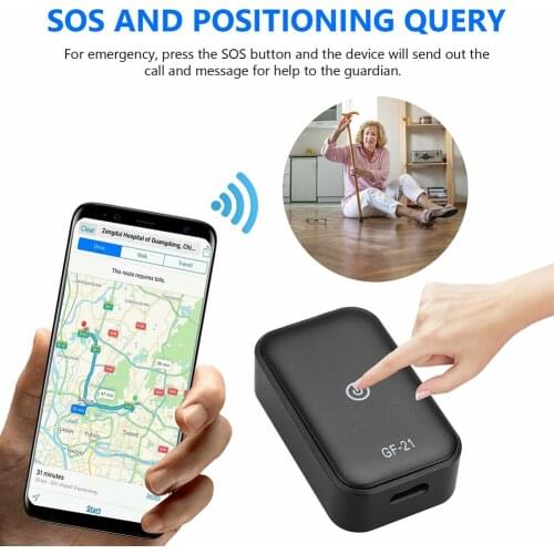 GF21 Mini Car GPS Tracker WIFI+LBS+GPS Real-Time Tracking Anti-Lost SOS Device App Control GF-21