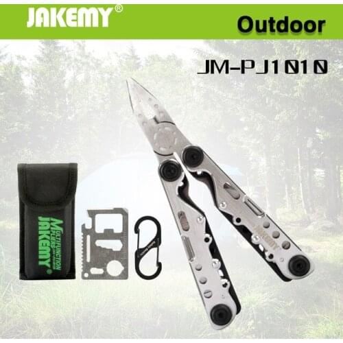 JM-PJ1010 10in1 Multifunctional Pliers Stainless Steel Cutting Pliers Outdoor Folding Combination Plier With Knife Hand Tools