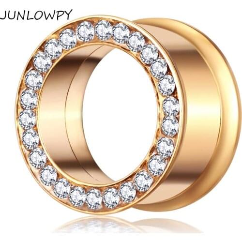 JUNLOWPY mix5-16mm 70pcs Stainless Steel Ear Plug Flesh Tunnnel Piercing Expander Earring Lobe Stretcher Gauge Men Body Jewelry