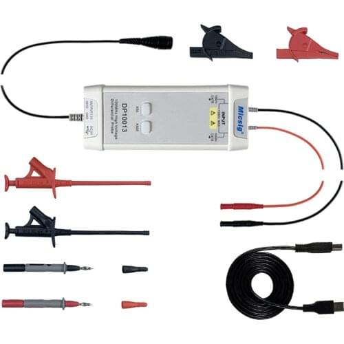 Micsig DP10013 High Voltage Differential Probe Kit 1300V100MHz 3.5ns Rise Time50X/500X Attenuation Rate Oscilloscope Accessories