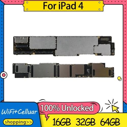 A1458 / A1459 / A1460 Mainboard for ipad 4 Motherboard Full Chips,Original Unlocked Clean iCloud for ipad 4 Logic board
