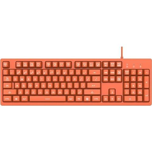 104 Key Pink Button Switch Office Growing Gaming Mechanical Keyboard for DKS100