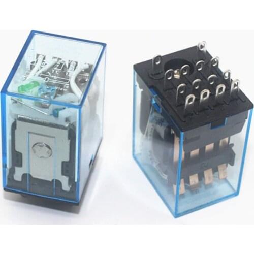 MY4NJ Coil DC12V DC24V AC110V AC220V HH54P 5A 220V Miniature Electromagnetic General Purpose Relay
