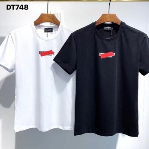 Mens DSQ2 Summer Fashion Short Sleeve T-shirt Tops Streetwear Tops DT748