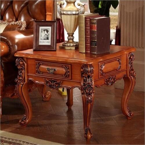 Antique Style Italian small table, 100% Solid Wood Italy Style Luxury Table Set o1134