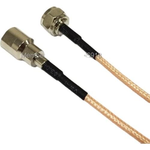 New F Male Plug to FME Male Plug Connector RG316 Coaxial Cable 15CM 6inch RF pigtail Wire Connector