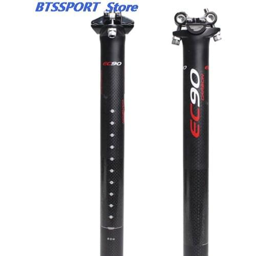 1PC New EC90 3K Matte Full Carbon Fiber Seatpost Road Bike Seat Saddle Post Tube Parts 27.2/30.8/31.6 x 350/400 MM