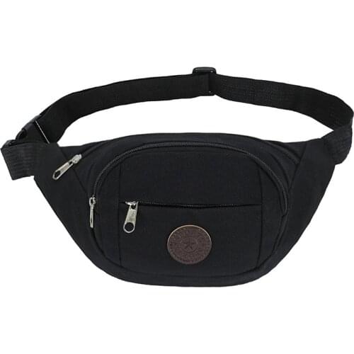 Men Waist Bag Pack Purse Casual Large Phone Belt Bag Pouch Womens Canvas Travel Phone Bag Fanny Banana Bag Hip