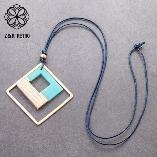 Simple Colored Geometric Fashion Women Pendants Necklace For Woman Accessories Gift Jewelry Long Necklace for Christmas Day 2020