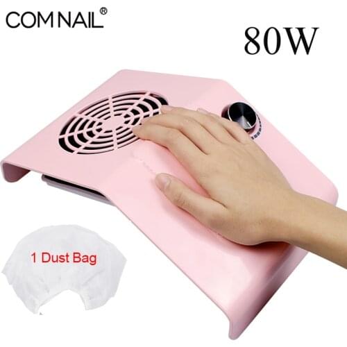 80W Nail Dust Collector for Manicure Vacuum Cleaner Strong Suction Fan Nail Art Manicure Salon Use Tools Nail Art Equipment