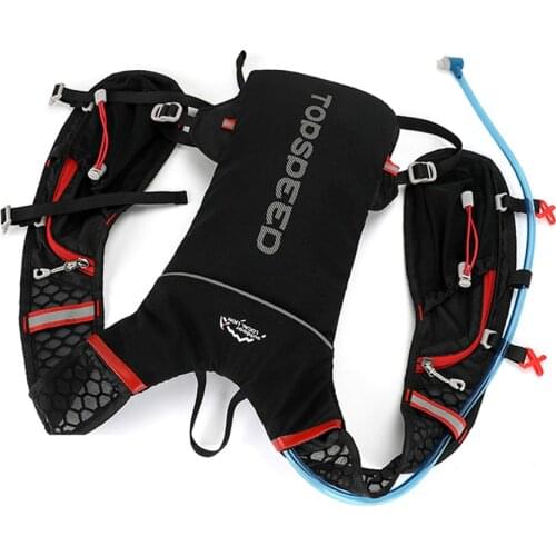 1PC Running Hydration Backpack Cycling Backpack 1L Bladder Water Bag Outdoor Sports Equipment Jogging Bag Reflective design