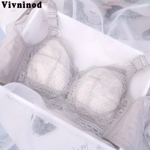 Thin Wirefree Bras For Women Sexy Lingerie Lace Bralette Beauty Back Brassieres Intimates Crop Tops Push Up 34 38 Plus Size Bras