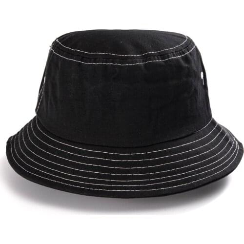 Solid Color Washed Cowboy Fisherman Hat Men Women Summer Fashion Casual Panama Ladies Girls Outdoor Sun Hat Foldable Bucket Hat