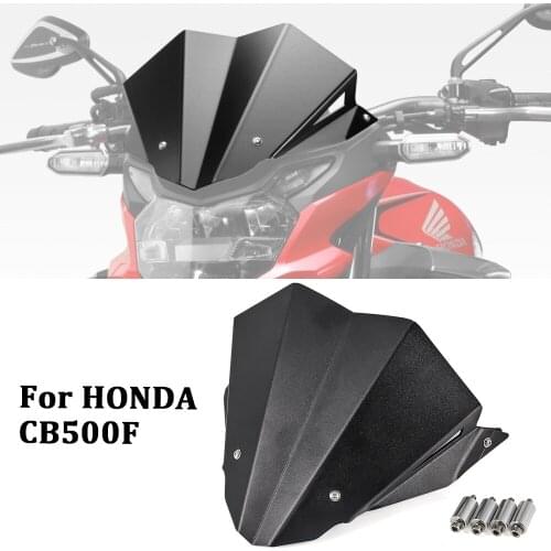 For HONDA CB500F CB 500 F CB500 F 2019 - 2020 Motorcycle Windshield Windscreen Cover Aluminum Alloy Wind Shield Deflectore